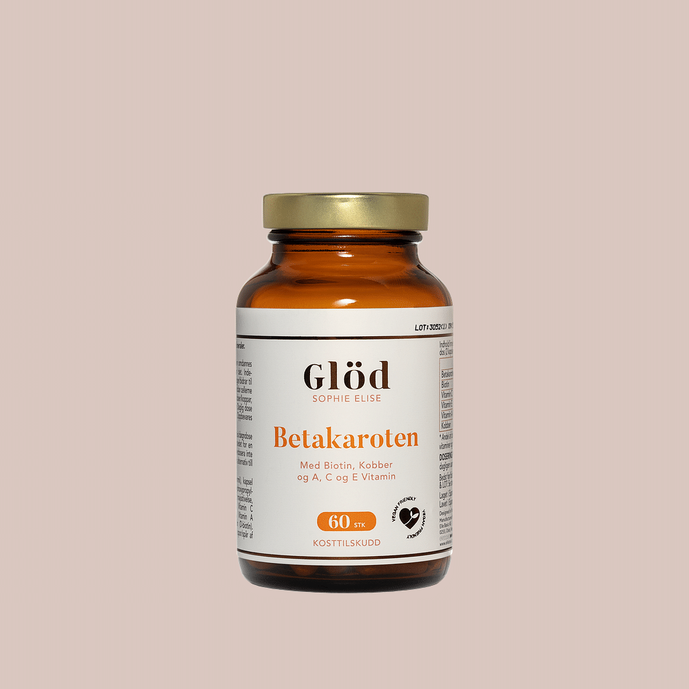 Glöd Sophie Elise Betakaroten - Vitamin A og C, Biotin, 60 kapsler