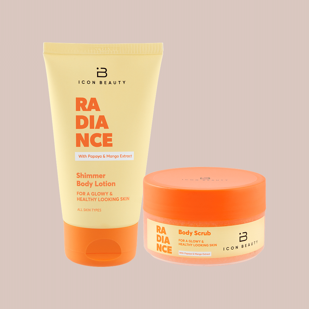 Icon Beauty Shimmer Body Lotion & Body Scrub
