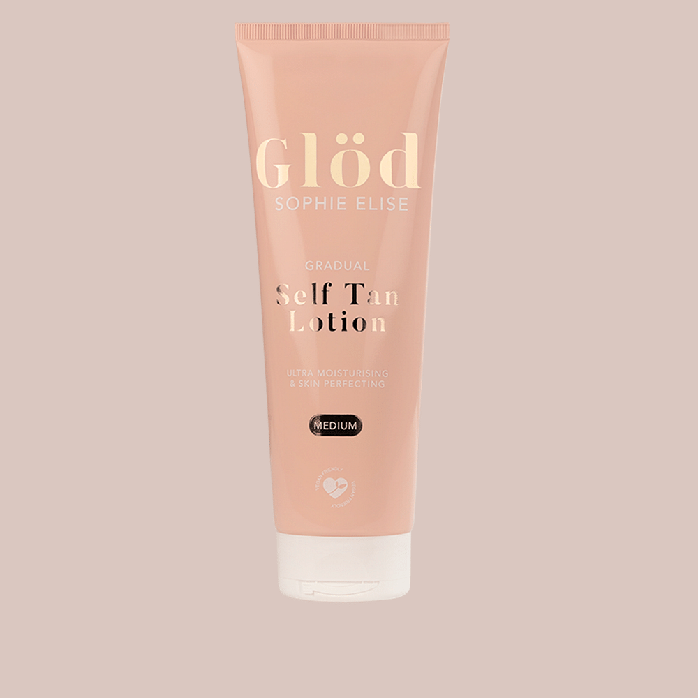 Glöd Sophie Elise Gradual Self Tan Lotion - Vitamin - Naturlig Brunfarge, Silkeaktig Hydrert Hud, Kokosduft