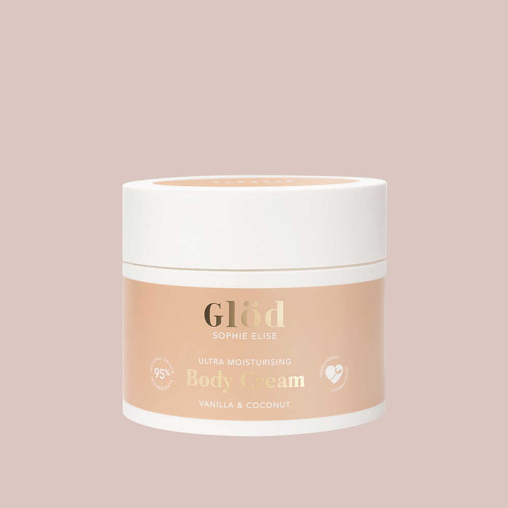 Glöd Sophie Elise Body Cream - Normal - 100% vegansk, Kokosolje & Sheasmør, Myk og Glatt Hud