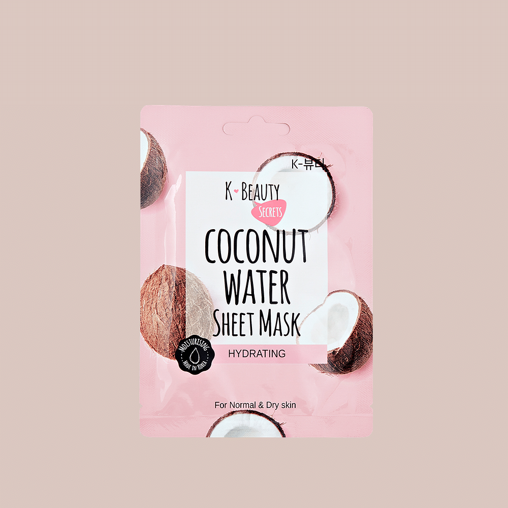 K-Beauty Secrets Coconut Water Sheet Mask - huden